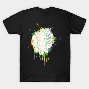 Rainbow Tulips Sketch T-Shirt